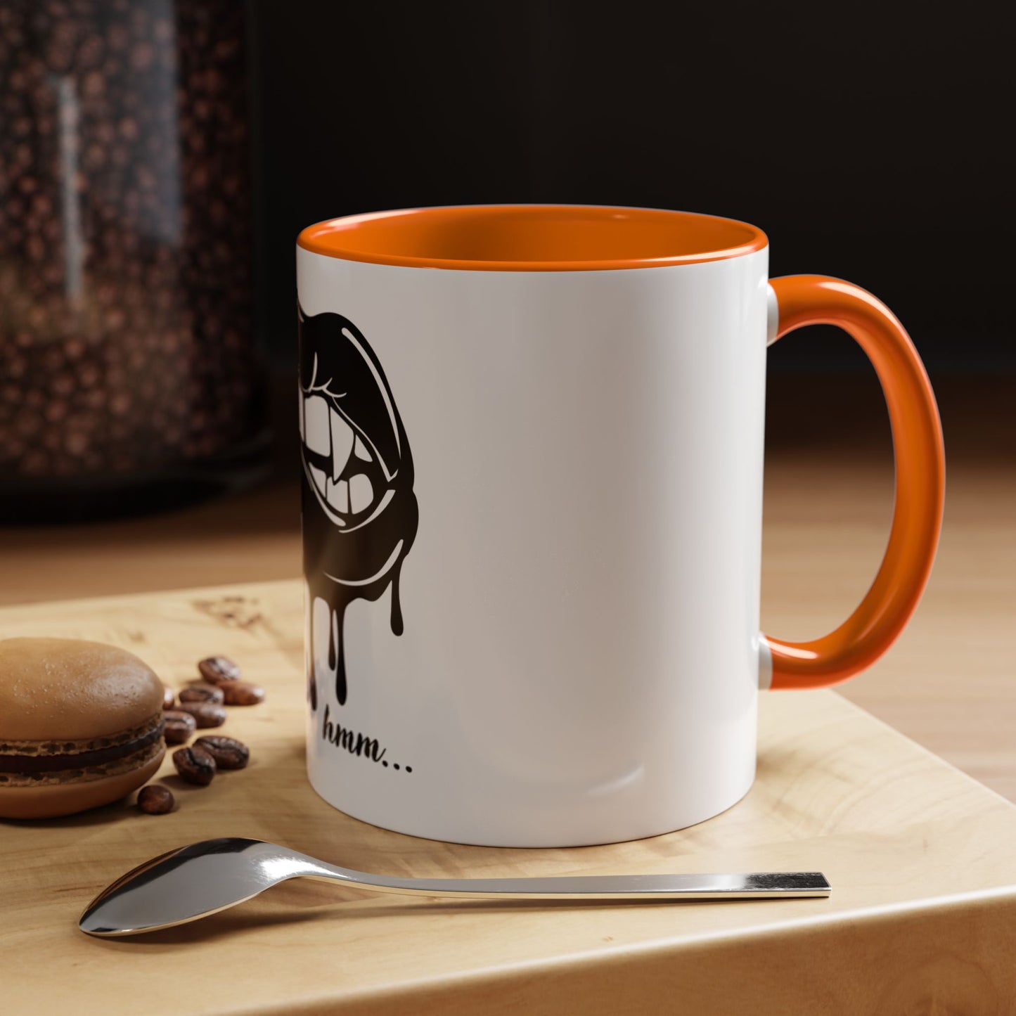 Vampire Lip Accent Coffee Mug - 11oz & 15oz - Unique Halloween Gift - TRV