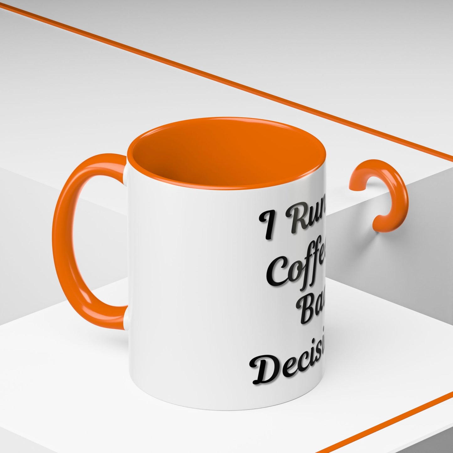 Funny Coffee Mug - "I Run on Coffee & Bad Decisions" - Perfect Gift for Coffee Lovers - TRV