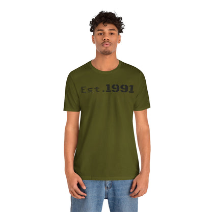 Unisex Vintage Est. 1991 Tee - Perfect Gift for Birthdays, Anniversaries, Throwback Fashion, Casual Wear, Milestone Celebrations
