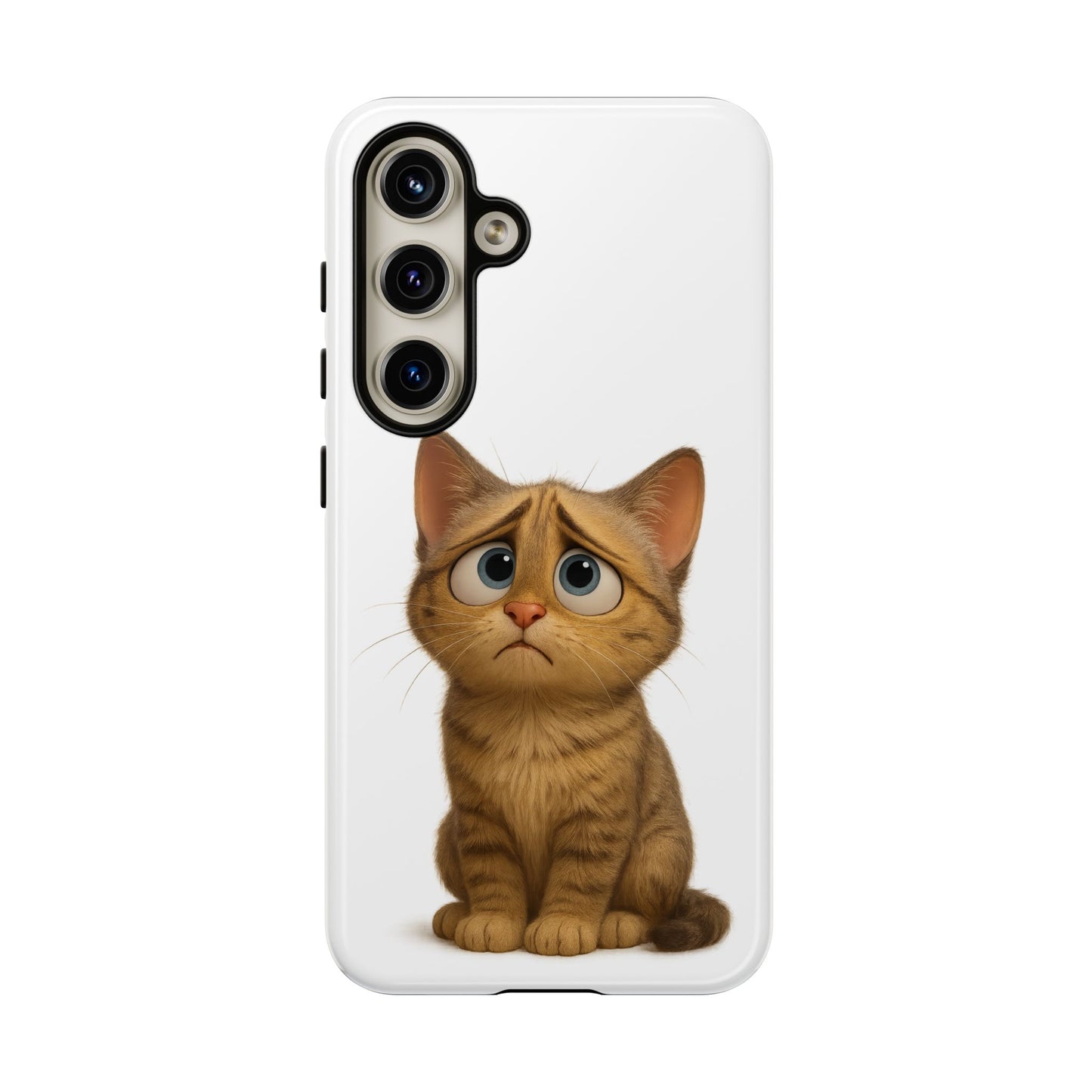 Cute Cat Phone Case, Funny Kitty Case, Animal Lover Gift, Cat Lover Accessory, Unique Cat Design Case, Pet Mom Gift - TRV