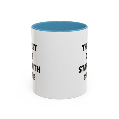 Inspirational Coffee Mug - The Best Days Start With Coffee - Gift for Coffee Lovers, Office Decor, Kitchenware, Birthday Gift, Motivational