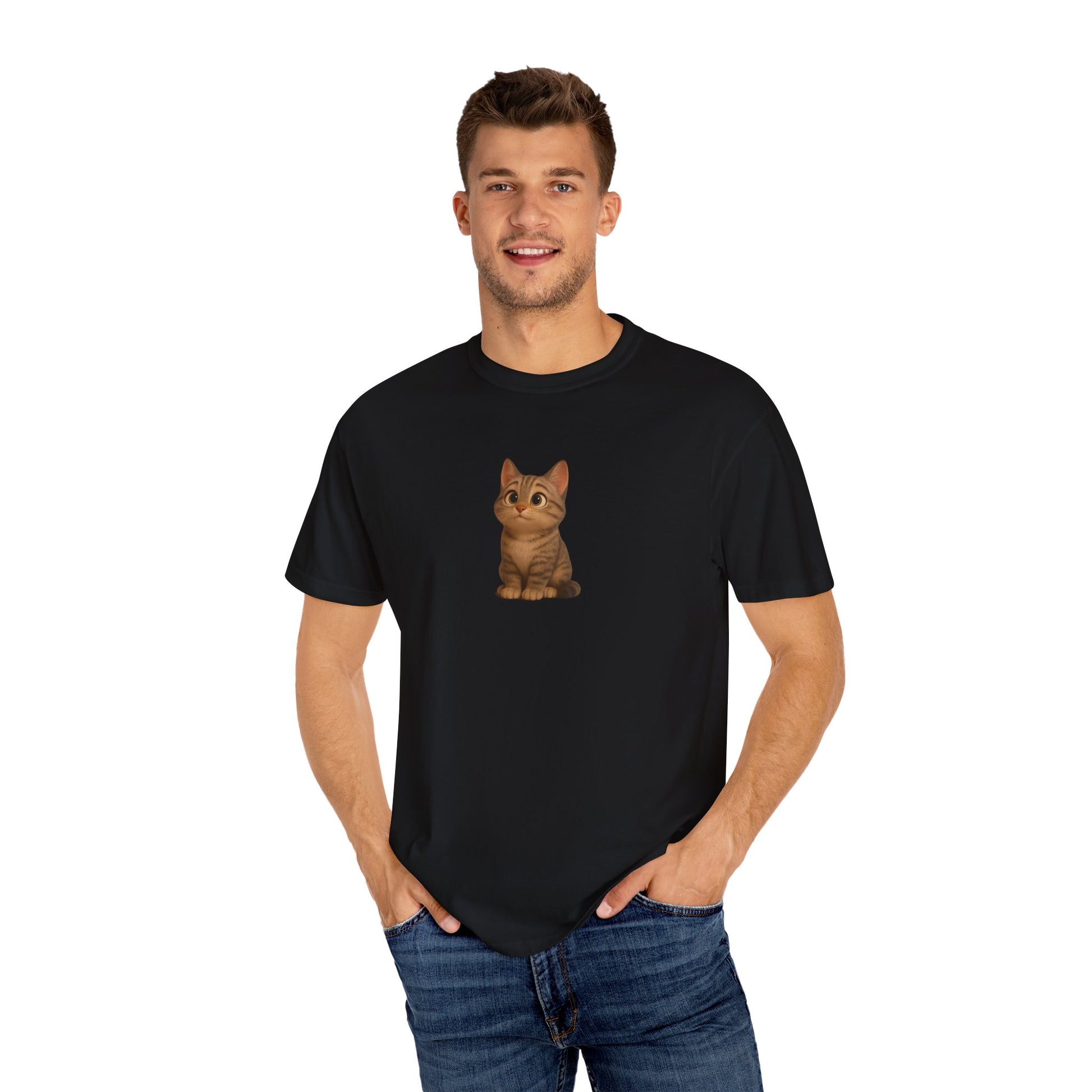 Cute Cat Graphic T-Shirt, Casual Wear, Cat Lover Gift, Everyday Tee, Animal Lover Apparel, Perfect for Birthdays & Holidays - TRV