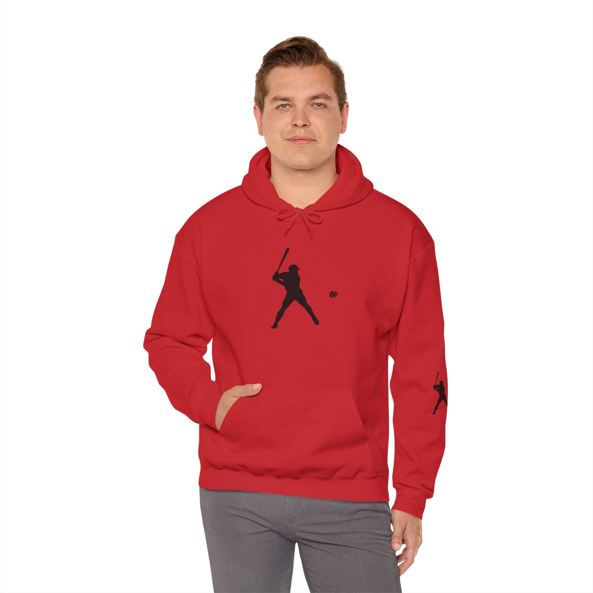 Baseball Themed Unisex Hoodie, Streetwear, Sports Fan Sweatshirt, Gift for Athletes, Casual Wear, Fall Fashion - TRV