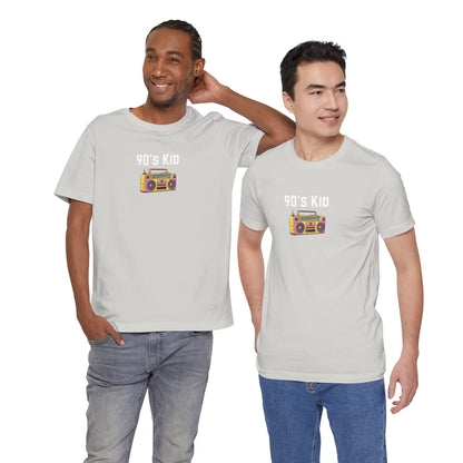 Retro Boombox Tee — 90s Kid Graphic T-Shirt