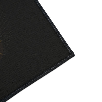 Radiant Star Burst Floor Mat | Black Entrance Rug - TRV