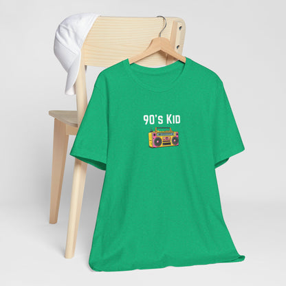 Retro Boombox Tee — 90s Kid Graphic T-Shirt