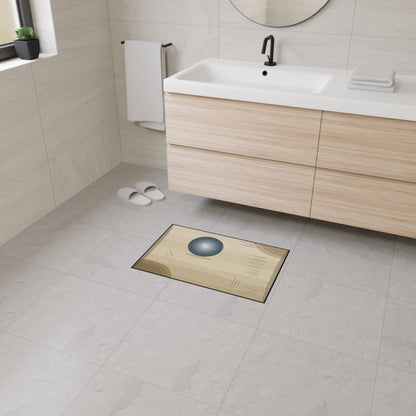 Square Design Quote Heavy Duty Floor Mat | Minimalist Typography, Modern Home Decor - TRV