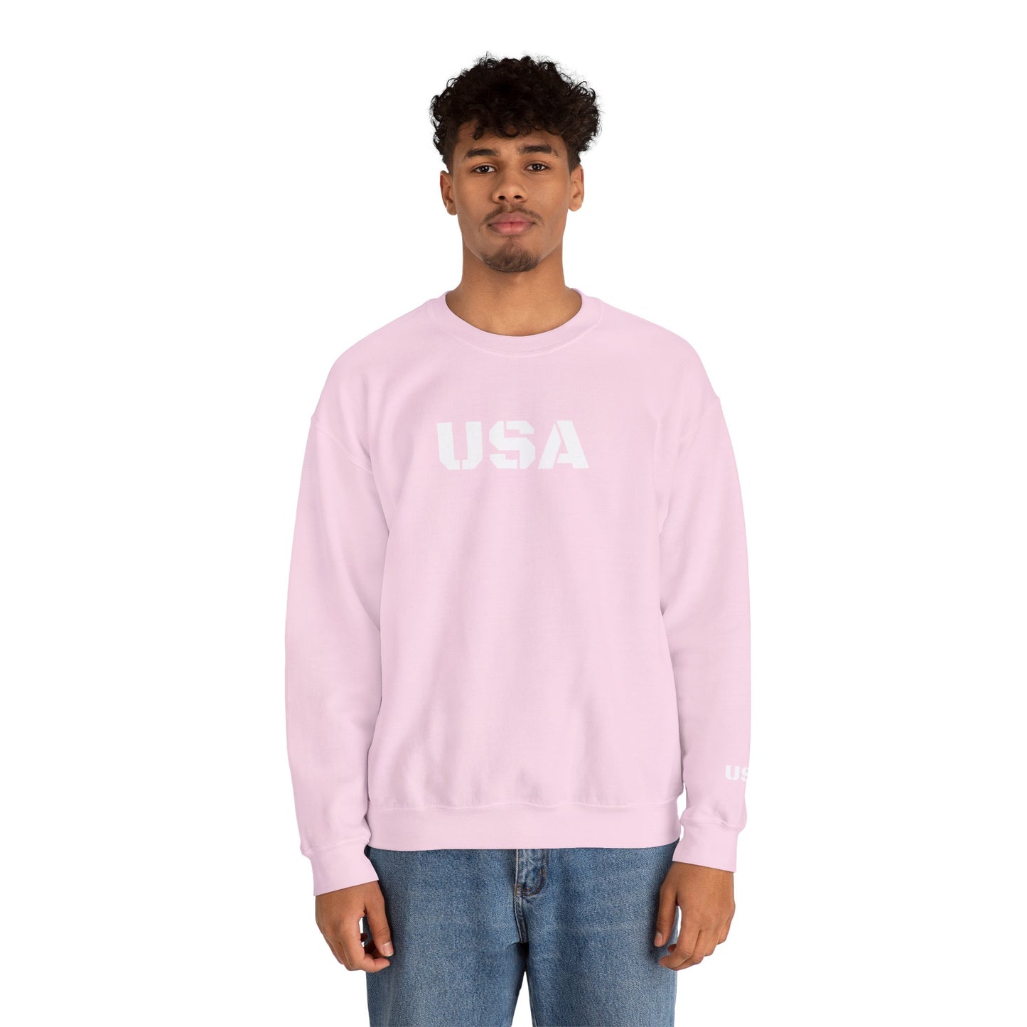Cozy USA Unisex Crewneck Sweatshirt | Perfect Layering Piece for Every Season | Great Gift for Him/Her | Trendy Style for Casual Outings