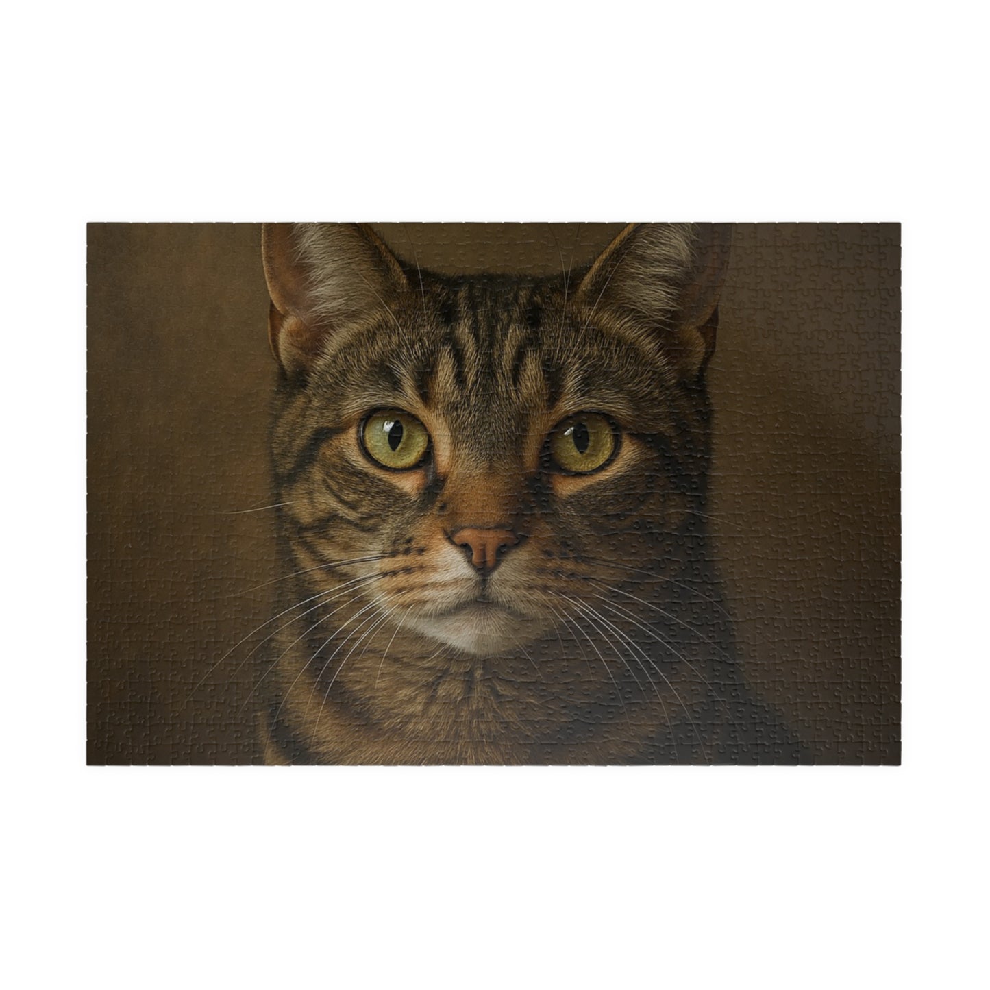 Tabby Cat Portrait Jigsaw Puzzle — Realistic Pet Photography Puzzle (110/252/520/1014 pcs)