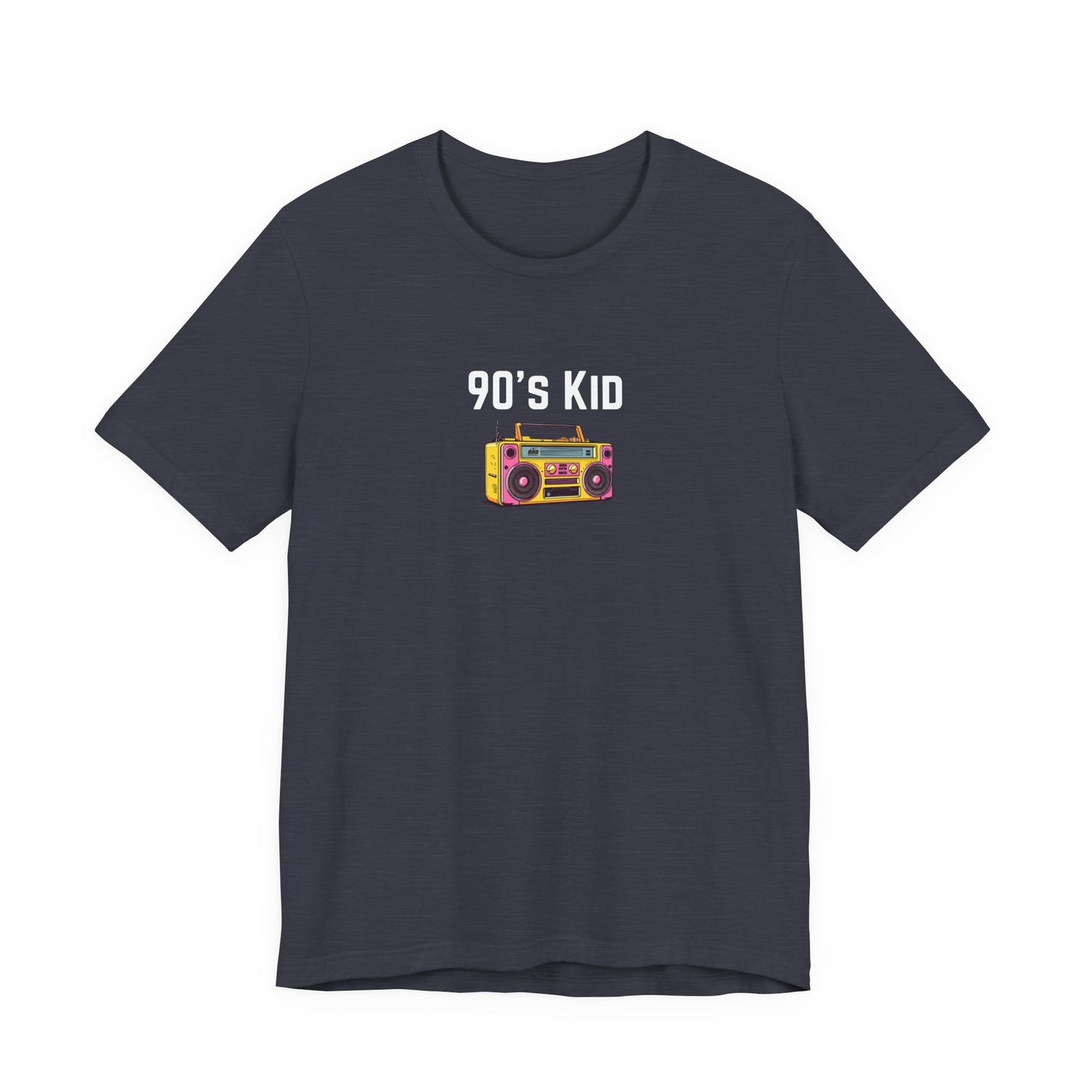 Retro Boombox Tee — 90s Kid Graphic T-Shirt