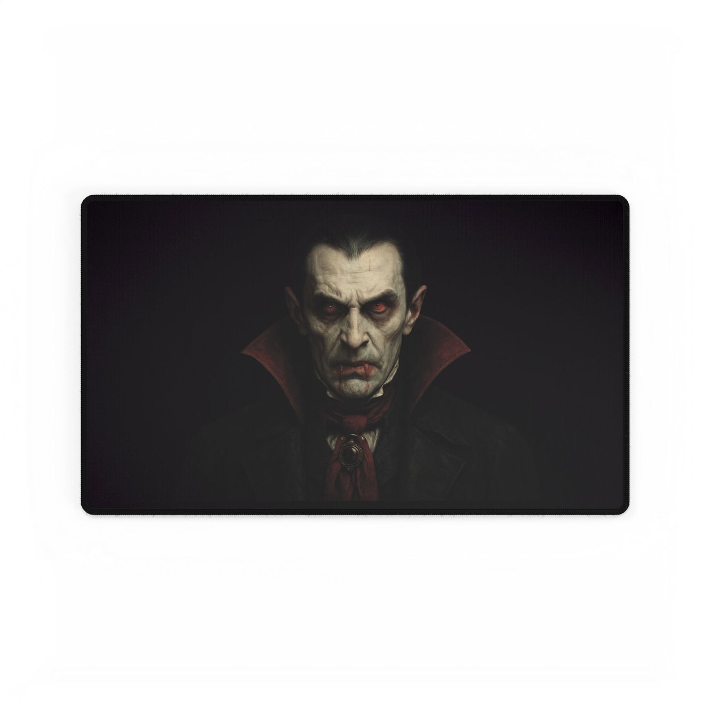 Gothic Dracula Desk Mat - Dark Aesthetic Office Accessories, Gamer Mat, Halloween Decoration, Spooky Gift, Vampire Lover Decor