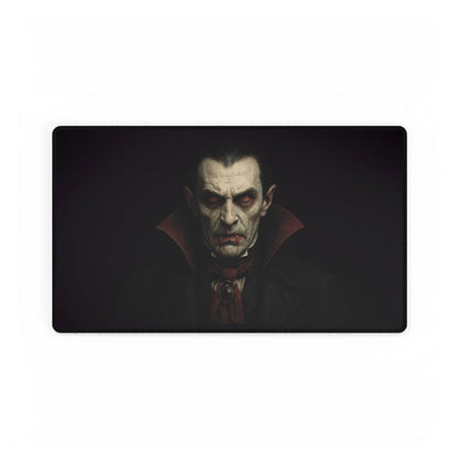 Gothic Dracula Desk Mat - Dark Aesthetic Office Accessories, Gamer Mat, Halloween Decoration, Spooky Gift, Vampire Lover Decor
