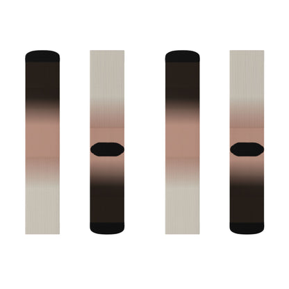 Neutral Ombre Gradient Socks | Sublimation Socks