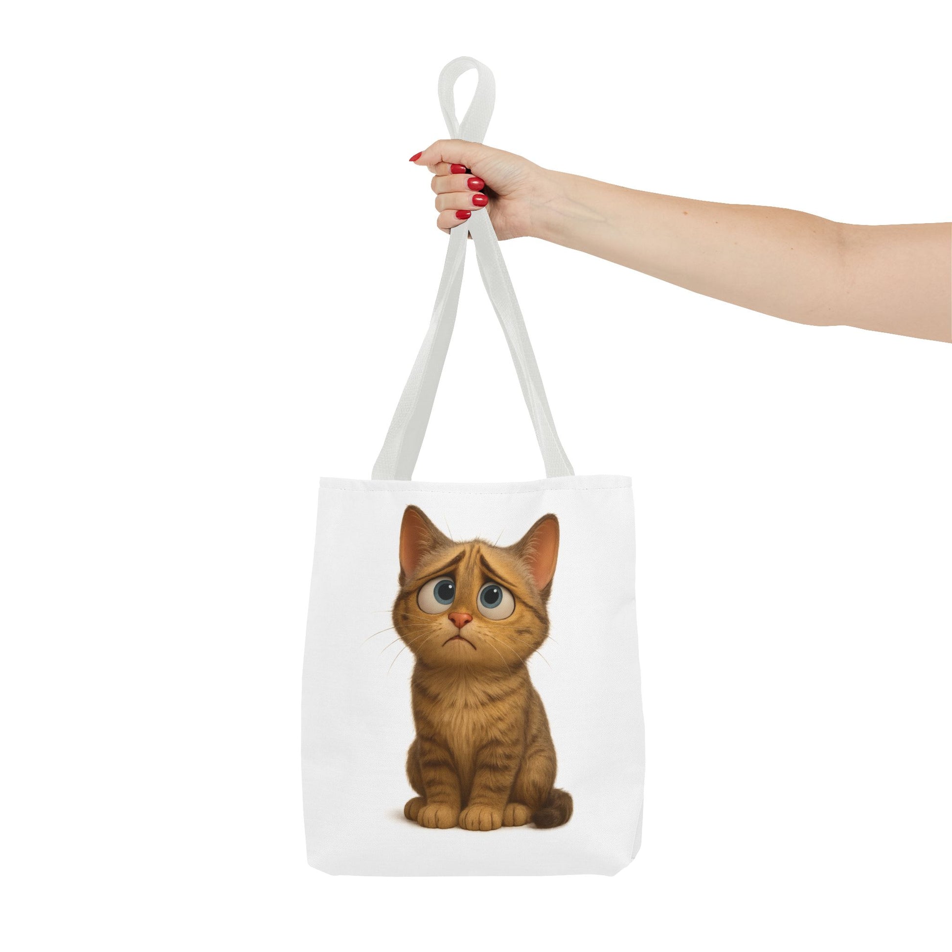 Cute Cat Tote Bag, Animal Lover Gift, Shopping Tote, Reusable Bag, Cute Merchandise, Eco-Friendly Gift - TRV