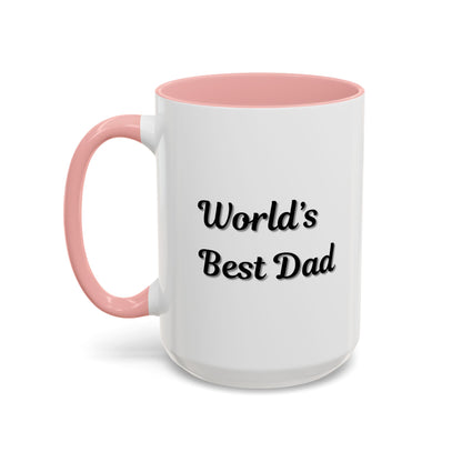 Father's Day Accent Mug, Best Dad Coffee Cup, Father's Day Gift, Novelty Mug, Ceramic Mug, Father's Day Present
