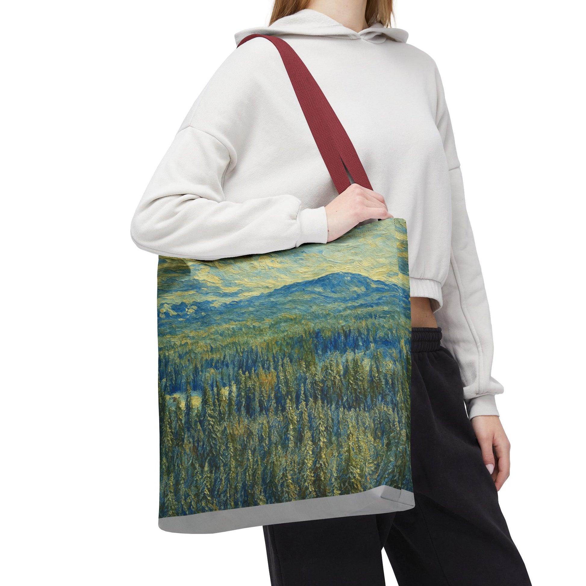 Nature-Inspired Tote Bag, Eco-Friendly Carryall, Bohemian Style Purse, Art Tote, Great Gift for Nature Lovers, Shopping Bag, Travel [...] - TRV