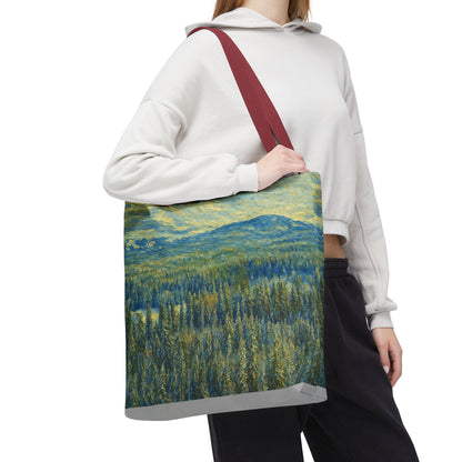 Nature-Inspired Tote Bag, Eco-Friendly Carryall, Bohemian Style Purse, Art Tote, Great Gift for Nature Lovers, Shopping Bag, Travel [...] - TRV