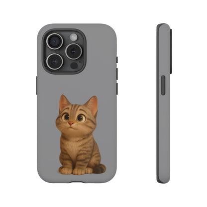 Cute Cat Phone Case, Kawaii Pet Accessory, Gift for Cat Lovers, Animal Phone Cover for Kids, Unique Kitty Design, Birthdays, Holidays - TRV