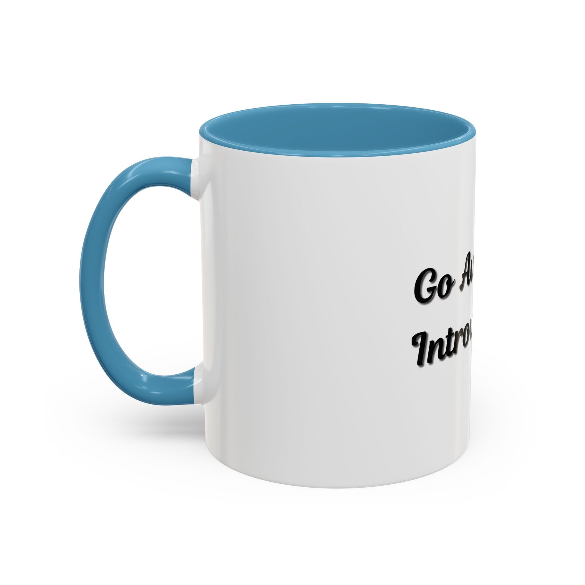 Introvert Coffee Mug - Go Away, I'm Introverting - Black Accent for Relaxing Moments - TRV