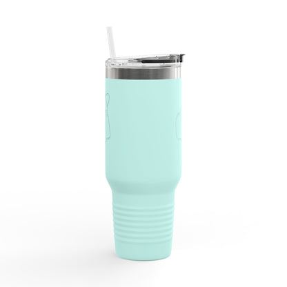 Heart Gesture Insulated Travel Mug - 40oz - Ideal for Coffee Enthusiasts, On-the-Go Drinkers, Valentine's Day Gift, Travel Companion, Large
