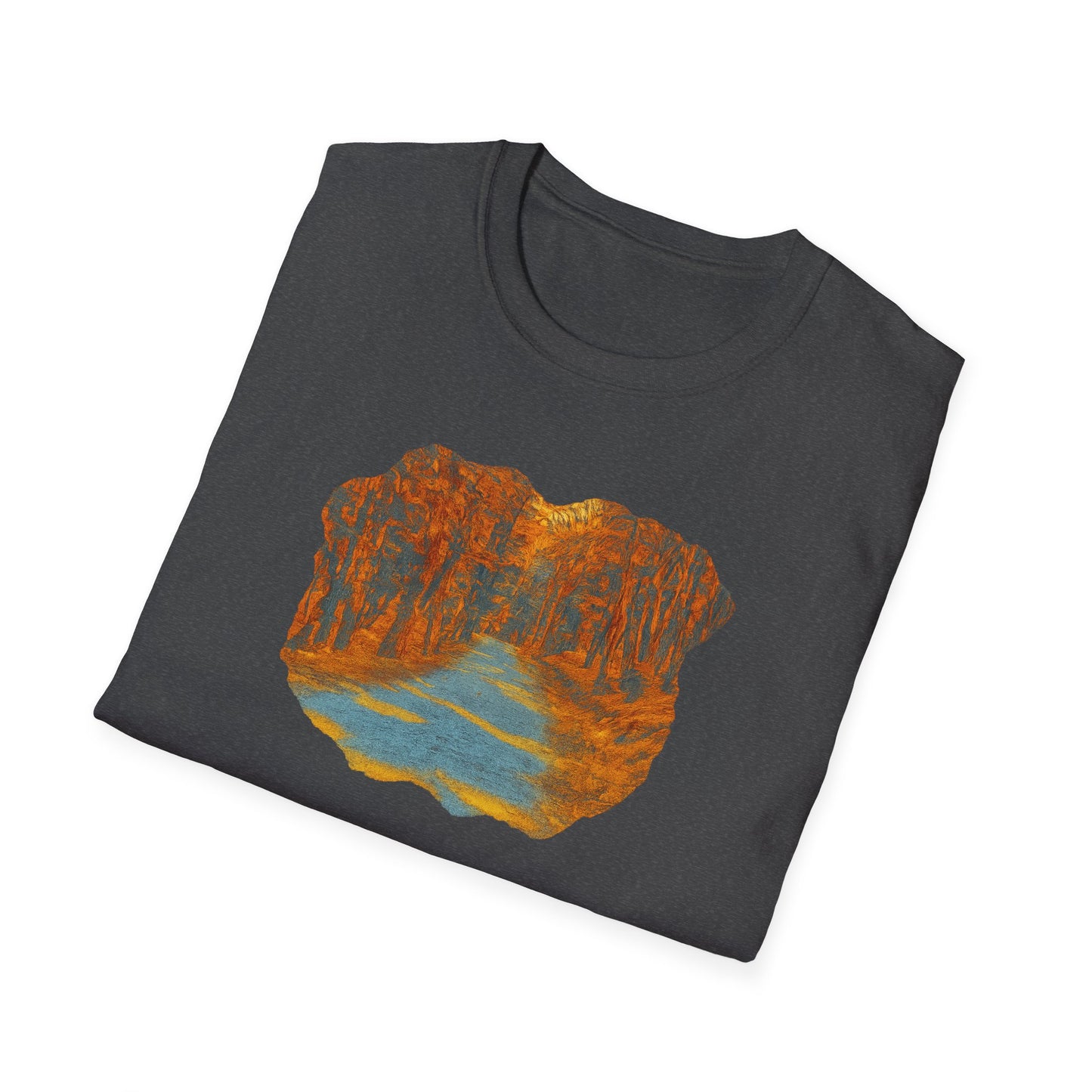 Nature-Inspired Unisex Softstyle T-Shirt, Outdoor Lover Gift, Casual Wear, Ideal for Hiking, Nature Trips, Unique Graphic Tee - TRV