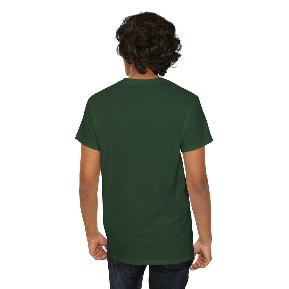 Black graphic T-shirt by Printify featuring dripping lips and 'hmm...' bite design on the front.