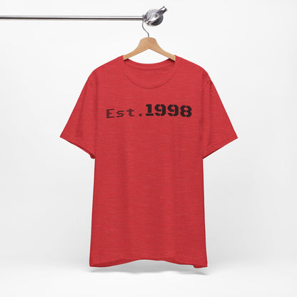 Vintage Est. 1998 Tee - Retro Unisex Shirt for Birthdays, Gifts, Everyday Wear, Casual Style, Nostalgia - TRV