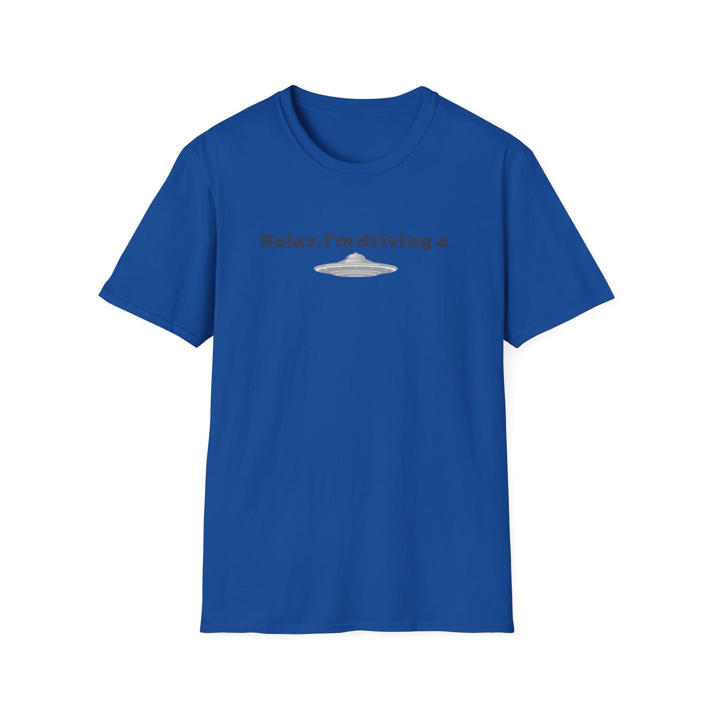 Relaxed UFO Driver T-Shirt, Funny Shirt, Unisex Graphic Tee, Gift for Space Lovers, Casual Wear, Alien Theme Humor