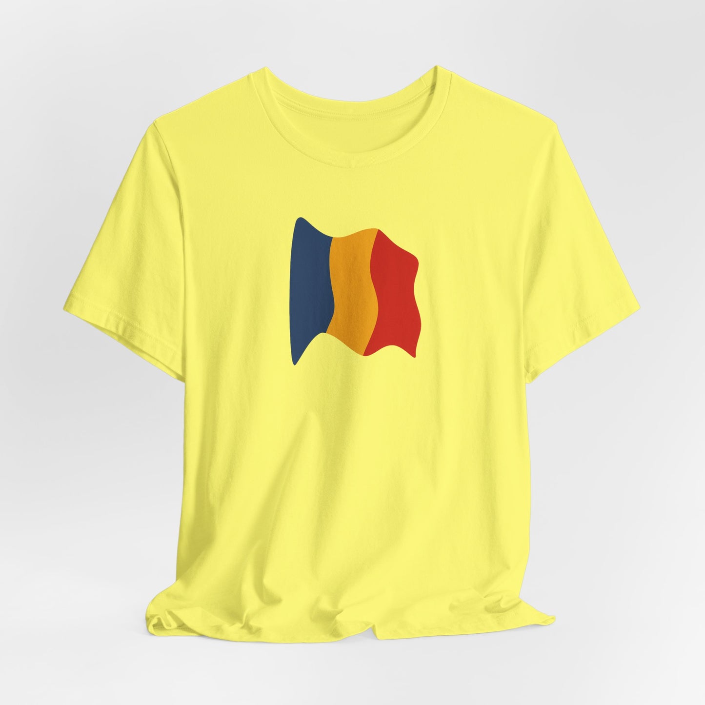 Romanian Flag Unisex Short Sleeve Tee, Casual Shirt, Travel T-Shirt, Gift for Romanians, Summer Outfit, Everyday Wear