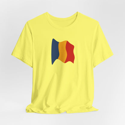 Romanian Flag Unisex Short Sleeve Tee, Casual Shirt, Travel T-Shirt, Gift for Romanians, Summer Outfit, Everyday Wear