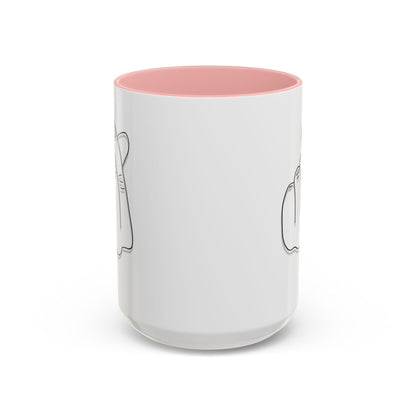 K-Pop Accent Mug - Love Gesture Design (11oz, 15oz), Korean Pop Coffee Cup, K-Pop Lover Gift, Cute Drinkware, Unique Mug