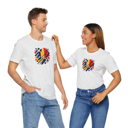 Artistic Heart Unisex Jersey Tee - Vibrant Graphic Tee, Casual Wear, Gift for Art Lovers, Birthday Surprise, Everyday Comfort - TRV
