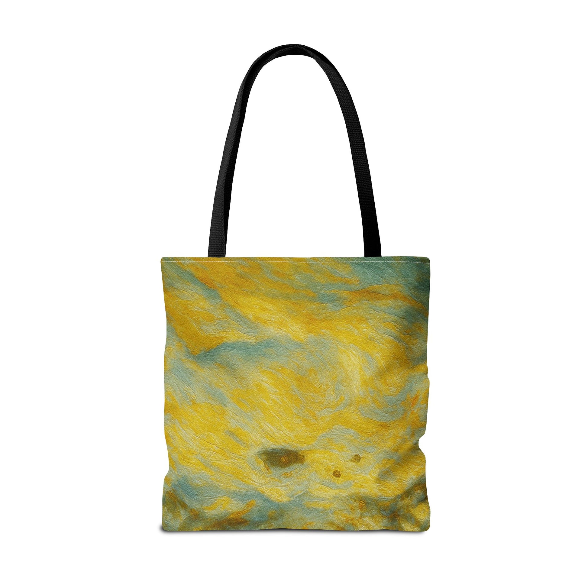 Eco-friendly canvas tote bag with abstract artistic print, perfect for beach or everyday use, by Printify.