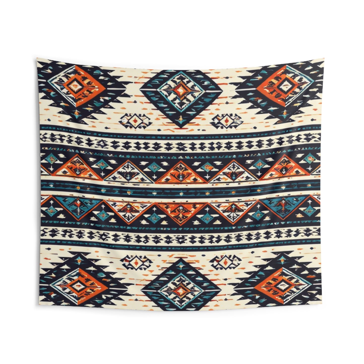 Southwestern Geometric Tapestry — Boho Tribal Wall Hanging