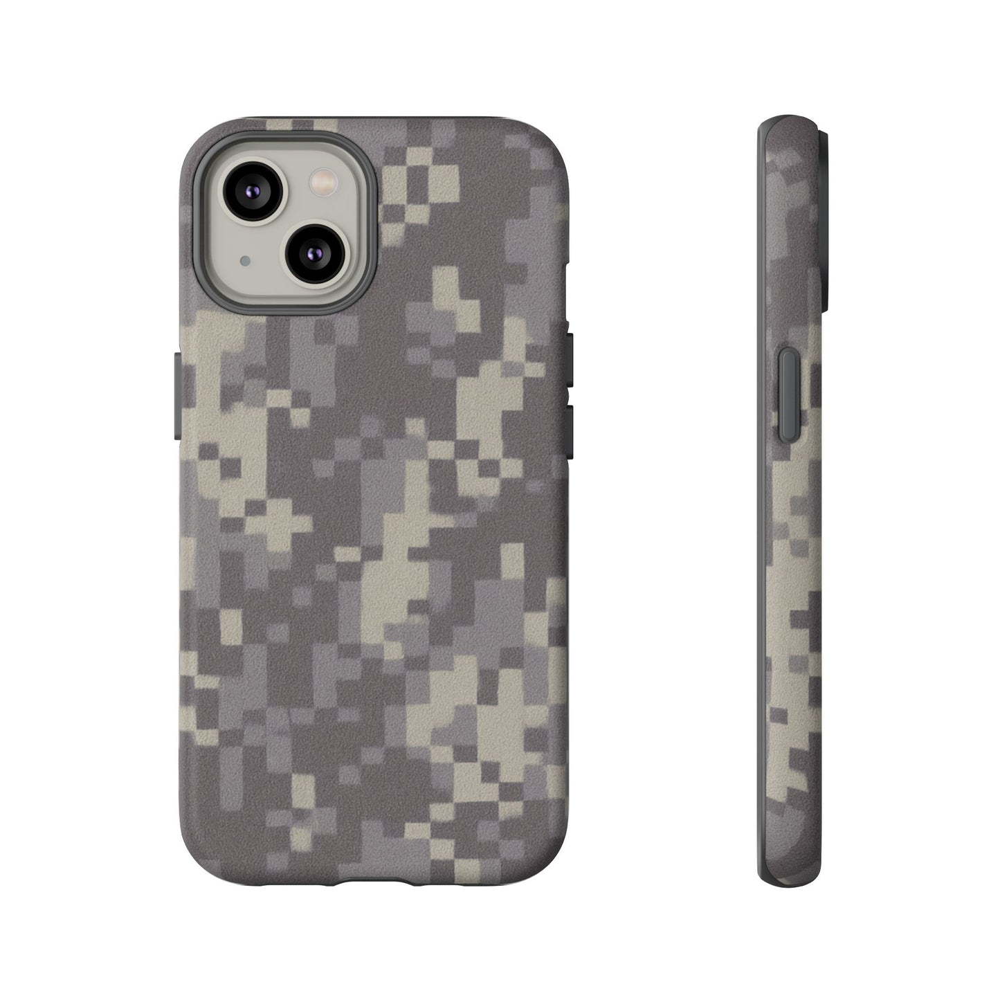 Digital camouflage tough phone case by Printify, rugged protective cover for smartphones with durable camo design.