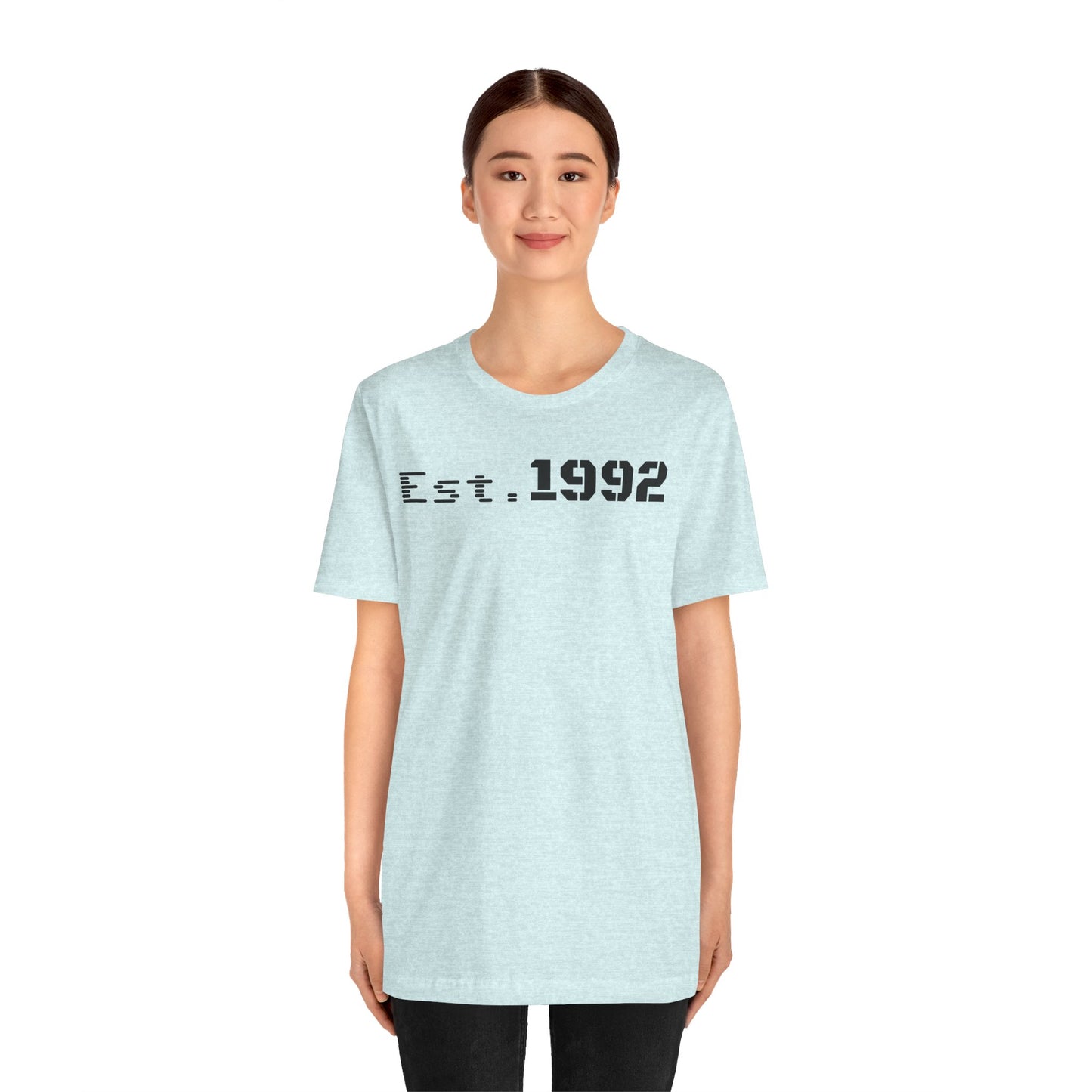 Est. 1992 Unisex Jersey Tee - Retro Birthday Gift, Casual Wear, Cool Vintage T-Shirt, Gift for Him, Gift for Her - TRV
