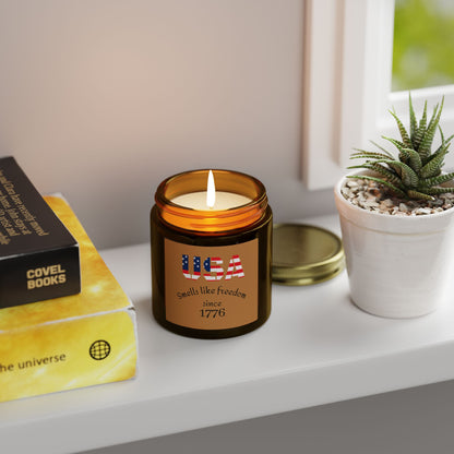 USA Freedom Scented Candles - Smells Like Freedom Since 1776, Home Decor, Patriotic Gifts, Independence Day, Relaxation, Eco-Friendly [...]