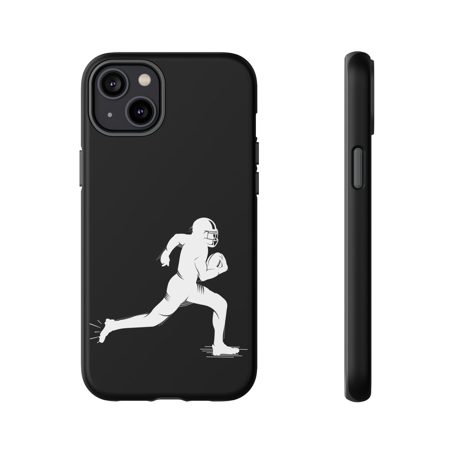 Football Player Phone Case, Tough Cases, Sports Phone Cover, Gift for Athletes, iPhone & Samsung Accessories, Running Player Design - TRV