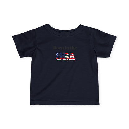 Patriotic Infant Tee - Born in the USA Apparel, Baby Gifts, 4th of July Outfit, Newborn Clothing, Toddler Shirt, Independence Day