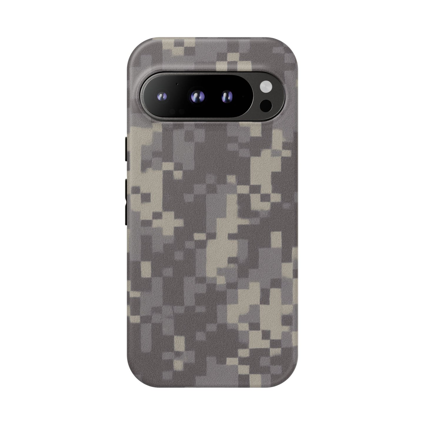 Digital camouflage tough phone case by Printify, rugged protective cover for smartphones with durable design and digital camo pattern.