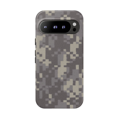 Digital camouflage tough phone case by Printify, rugged protective cover for smartphones with durable design and digital camo pattern.