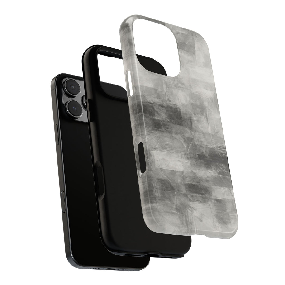 Abstract Gray Grid Tough Phone Case - view 184
