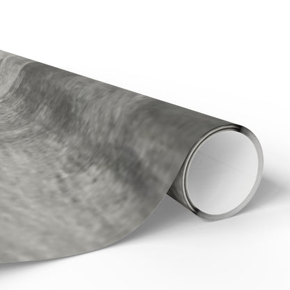 Gray marble wrapping paper roll with watercolor design, ideal for weddings, birthdays, and minimalist gift packaging by Printify.
