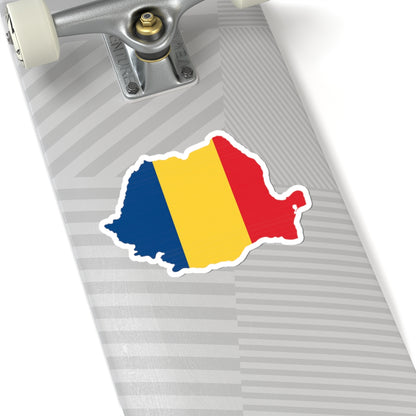 Romania Flag Kiss-Cut Stickers | Laptop Decals, Car Stickers, Travel Accessories, Gift for Romanians, Home Decor