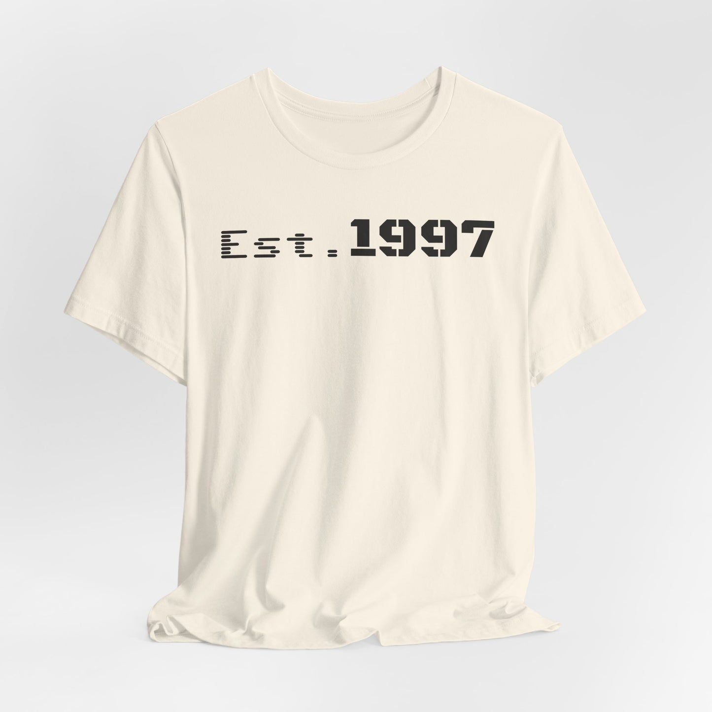 Est. 1997 Unisex Jersey Short Sleeve Tee - Vintage Style, Perfect for Birthdays, Casual Wear, Gifts, Anniversaries, Retro Fashion