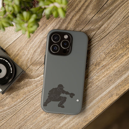 Baseball Catcher Phone Case, Sports Phone Accessory, Tough Cases, Gift for Athletes, Sports Fan Merchandise, Unique Design - TRV