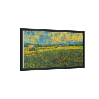 Framed multi-color landscape matte canvas print by Printify, showcasing vibrant natural scenery on high-quality canvas.
