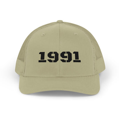 Vintage 1991 Snapback Trucker Cap, Retro Hat, Unisex Baseball Cap, Gift for Birth Year 1991, Casual Style Headwear - TRV
