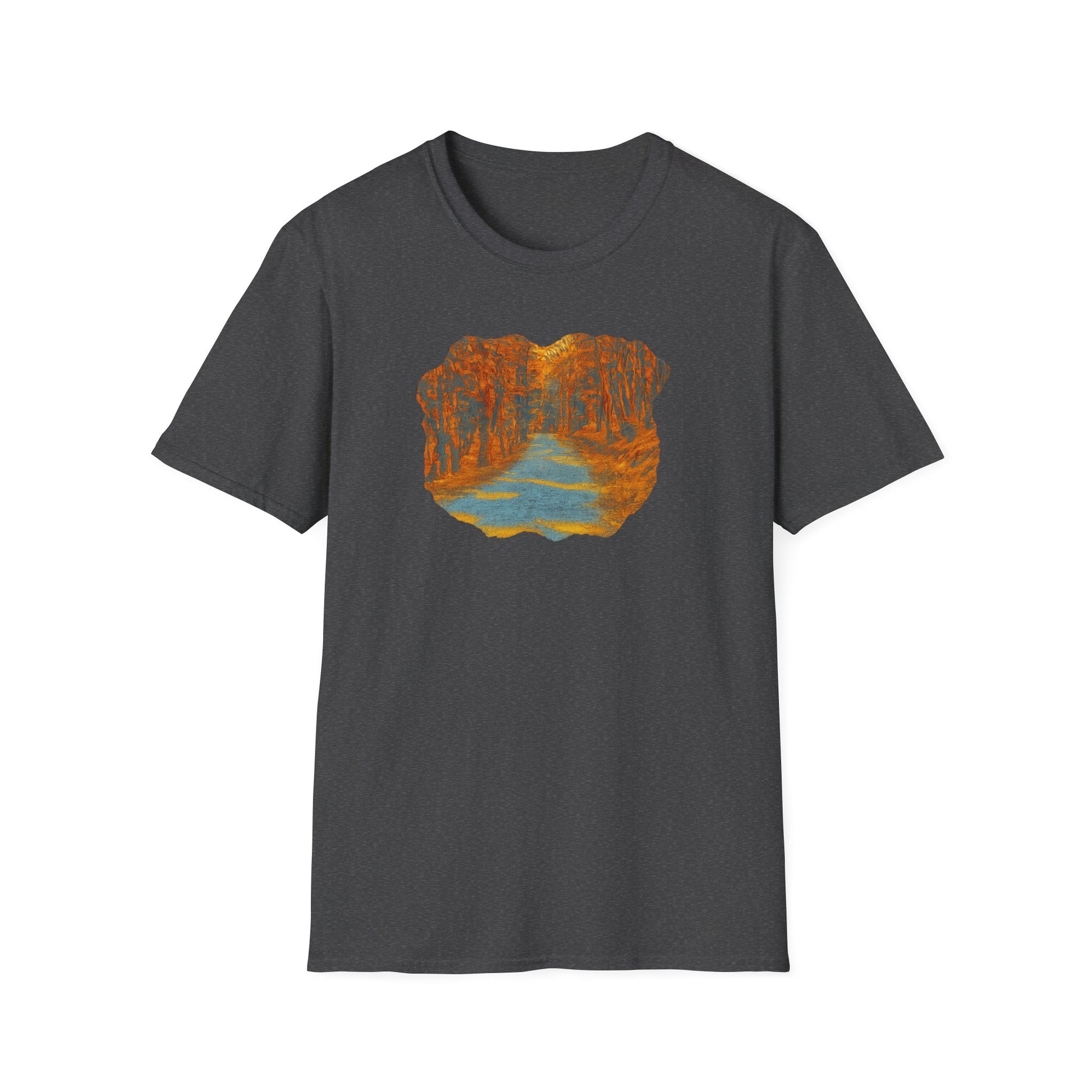 Nature-Inspired Unisex Softstyle T-Shirt, Outdoor Lover Gift, Casual Wear, Ideal for Hiking, Nature Trips, Unique Graphic Tee - TRV
