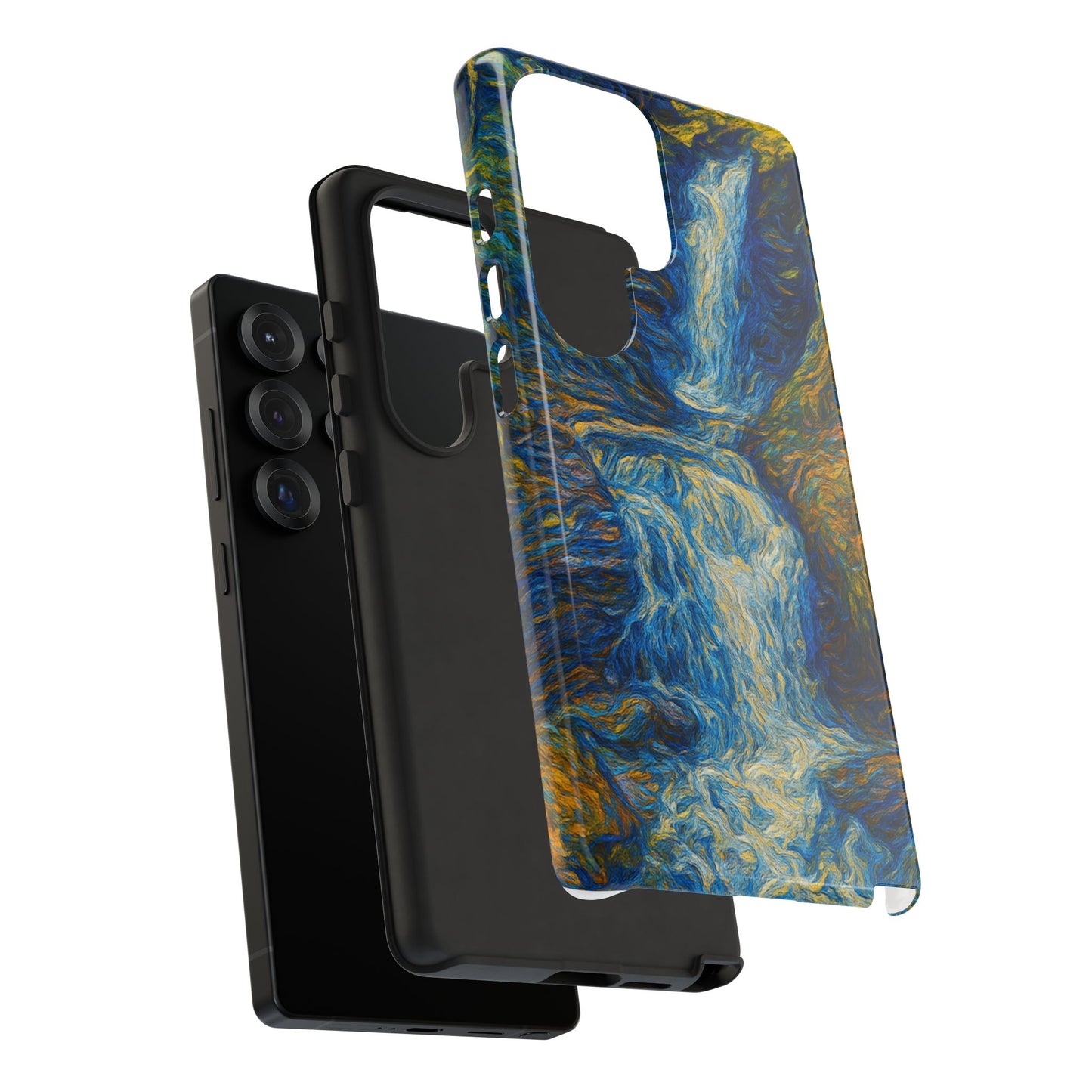 Artistic Phone Case - Waterfall Design, Unique Gift, Phone Accessory, Nature Lover, Original Artwork - TRV